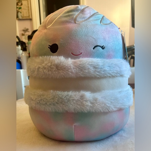 Squishmallows Pastel Pink and Blue Macaron Plush -Liana - Picture 2 of 7